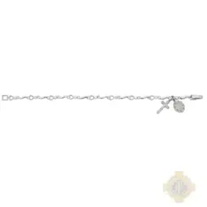 7.5-Inch Cubic Zirconia And Hearts Bracelet