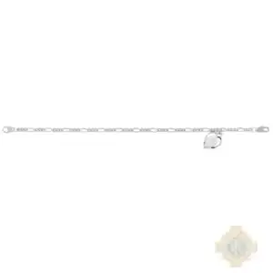 7.5" Imit Rhodium Figaro Miraculous Adult Bracelet Deluxe