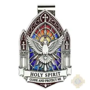 3D Holy Spirit Pewter Visor Clip