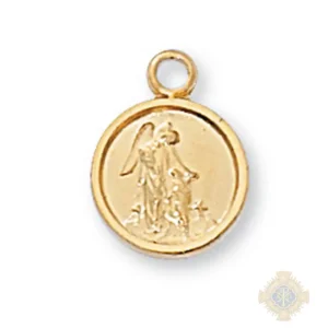 Gold over Sterling Silver Guardian Angel Pendant
