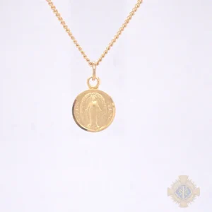 Gold over Sterling Silver Miraculous Medal Pendant