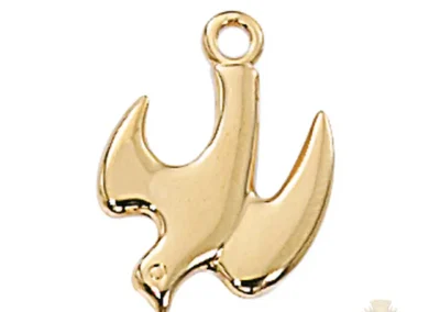 Gold over Sterling Silver Holy Spirit Pendant