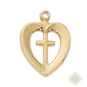 Gold over Sterling Silver Cross Pendant