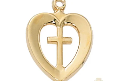Gold over Sterling Silver Cross Pendant