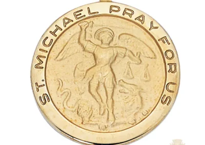 Gold over Sterling Silver St. Michael Pendant