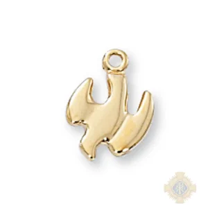Gold over Sterling Silver Holy Spirit Pendant