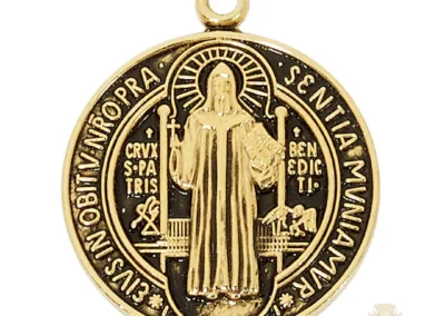 Gold over Sterling Silver St. Benedict Pendant