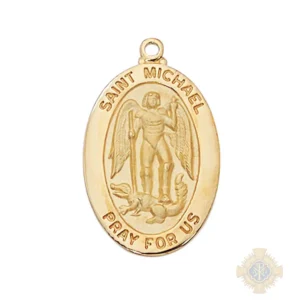 Gold over Sterling Silver St. Michael Pendant