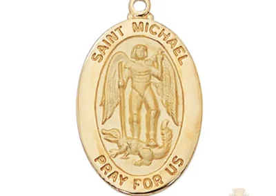Gold over Sterling Silver St. Michael Pendant