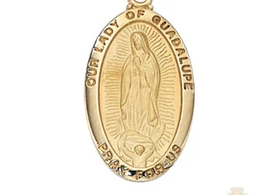 Gold over Sterling Silver Our Lady of Guadalupe Pendant