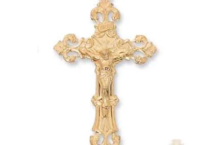 Gold over Sterling Silver Crucifix Pendant