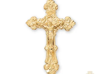Gold over Sterling Silver Crucifix Pendant