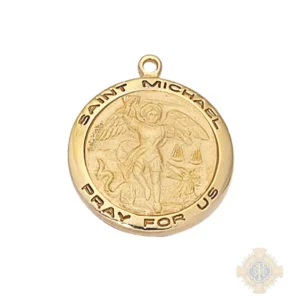Gold over Sterling Silver St. Michael Pendant