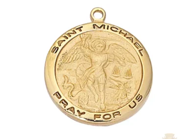 Gold over Sterling Silver St. Michael Pendant