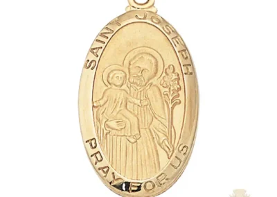 Gold over Sterling Silver St. Joseph Pendant