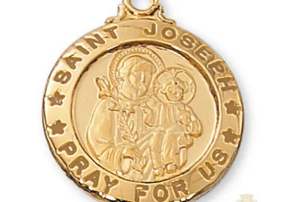 Gold over Sterling Silver St. Joseph Pendant