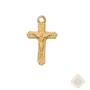 Gold over Sterling Silver Crucifix Pendant
