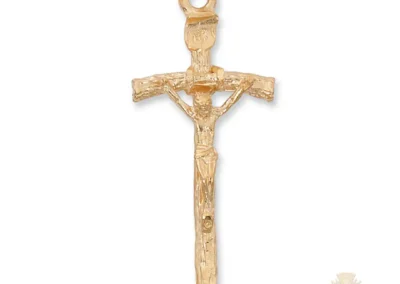 Gold over Sterling Silver Crucifix Pendant