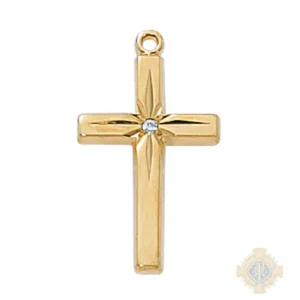 Gold over Sterling Silver Cross