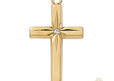 Gold over Sterling Silver Cross