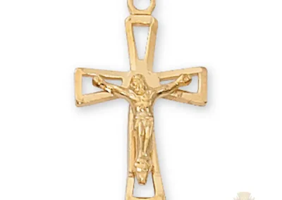 Gold over Sterling Silver Crucifix Pendant