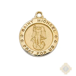 Gold over Sterling Silver St. Michael Pendant