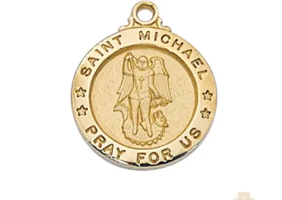 Gold over Sterling Silver St. Michael Pendant
