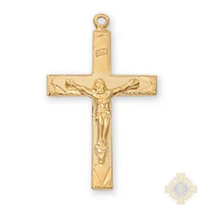 Gold over Sterling Silver Crucifix Pendant