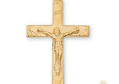Gold over Sterling Silver Crucifix Pendant
