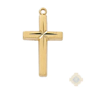 Gold over Sterling Silver Cross