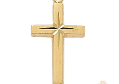Gold over Sterling Silver Cross