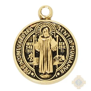 Gold over Sterling Silver St. Benedict Pendant