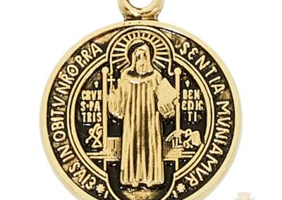 Gold over Sterling Silver St. Benedict Pendant