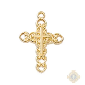 Gold over Sterling Silver Cross