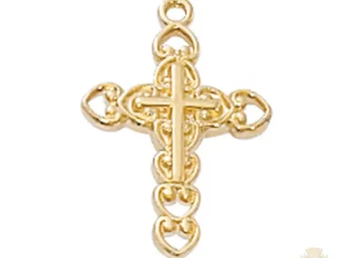 Gold over Sterling Silver Cross