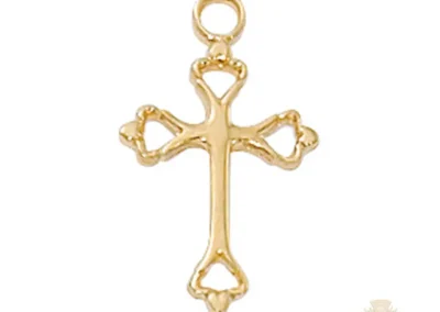 Gold over Sterling Silver Cross
