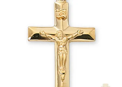 Gold over Sterling Silver Crucifix Pendant