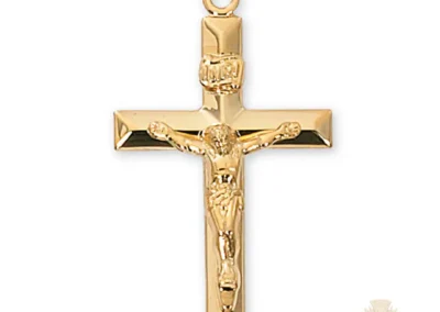 Gold over Sterling Silver Crucifix Pendant