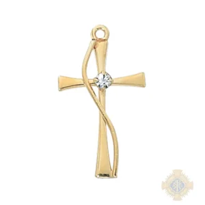 Gold over Sterling Silver Cross