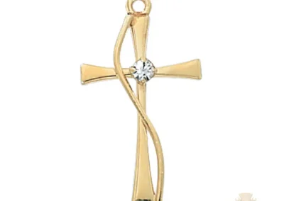 Gold over Sterling Silver Cross