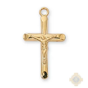 Gold over Sterling Silver Crucifix Pendant