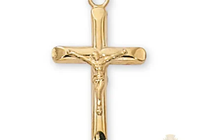 Gold over Sterling Silver Crucifix Pendant