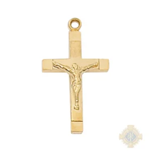 Gold over Sterling Silver Crucifix Pendant