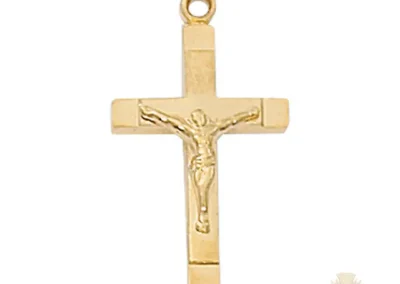 Gold over Sterling Silver Crucifix Pendant