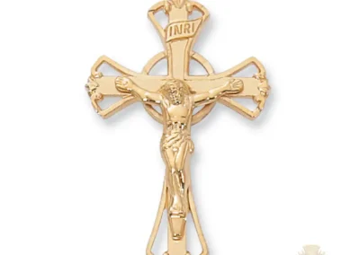 Gold over Sterling Silver Crucifix Pendant