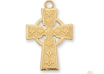 Gold over Sterling Silver Celtic Pendant