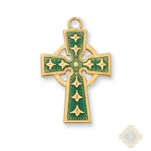 Gold over Sterling Silver Celtic Pendant