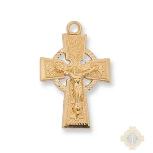 Gold over Sterling Silver Celtic Pendant