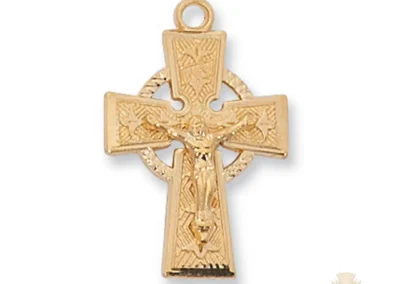 Gold over Sterling Silver Celtic Pendant