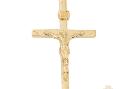 Gold over Sterling Silver Crucifix Pendant
